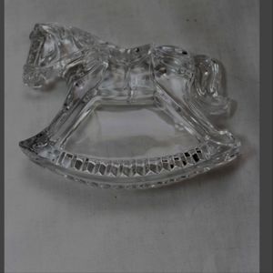 Waterford 5" crystal Rocking Horse, Engraveable, Baby Gift